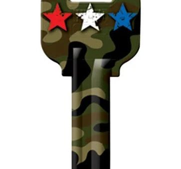 Hy-ko Products Camo with Stars Blank Key For Cheap