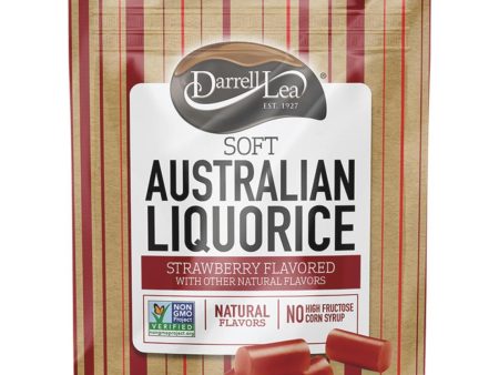 Darrell Lea Strawberry Flavor 7 Oz. Soft Australian Liquorice Hot on Sale