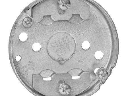 Thomas & Betts Steel City Round Galvanized Steel 1 gang Electrical Ceiling Box Silver For Cheap