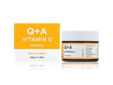 Q+A Vitamin C Radiance Face Cream Skaistinamasis veido kremas, 50g on Sale