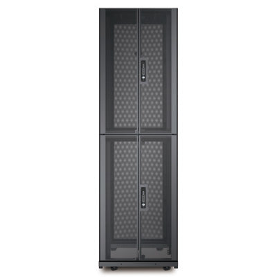 NetShelter SX Colocation 2 x 20U 600mm Wide x 1070mm Deep Enclosure with Sides Black Online Hot Sale