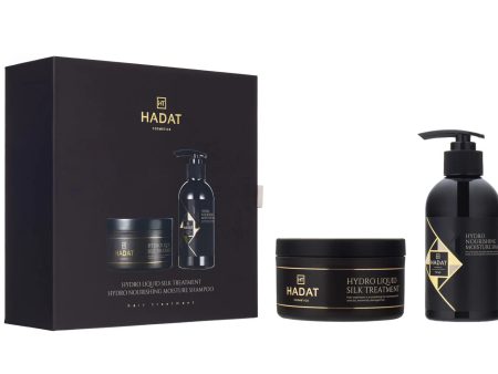 Hadat cosmetics Gift box Hydro Nourishing Moisture Shampoo And Hydro Liquid Silk Treatment – dovanų dėžutė šampūnas bei kaukė Hot on Sale