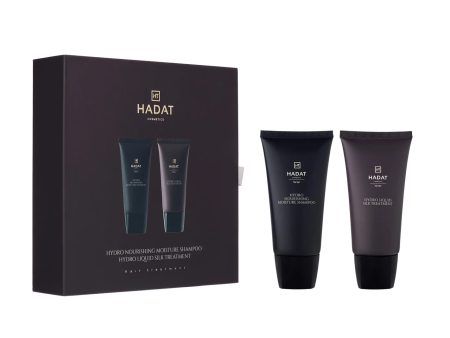 Hadat cosmetics Gift box Hydro Nourishing Moisture Shampoo And Hydro Liquid Silk Treatment – dovanų dėžutė šampūnas bei kaukė, 70 ml Online Sale