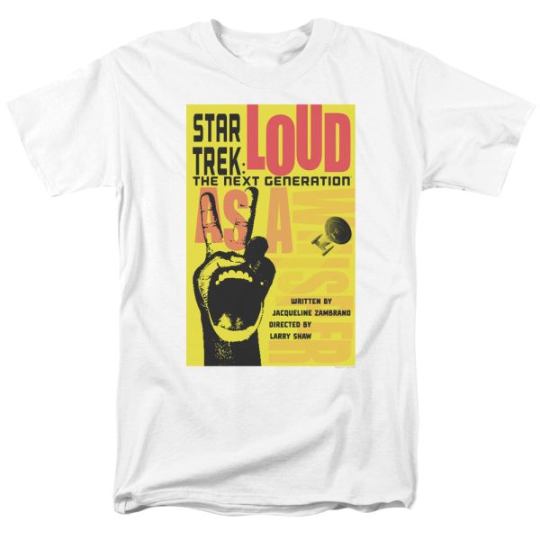 STAR TREK : THE NEXT GENERATION SEASON 2 EPISODE 5 S\S ADULT 100% COTTON 18\1 T-SHIRT WHITE LG Online Sale